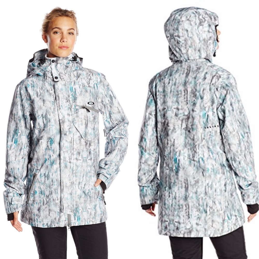Oakley Zulu biozone camouflage snowboard jacket size xs